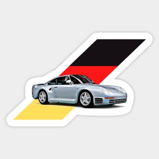 959 German Print Sticker